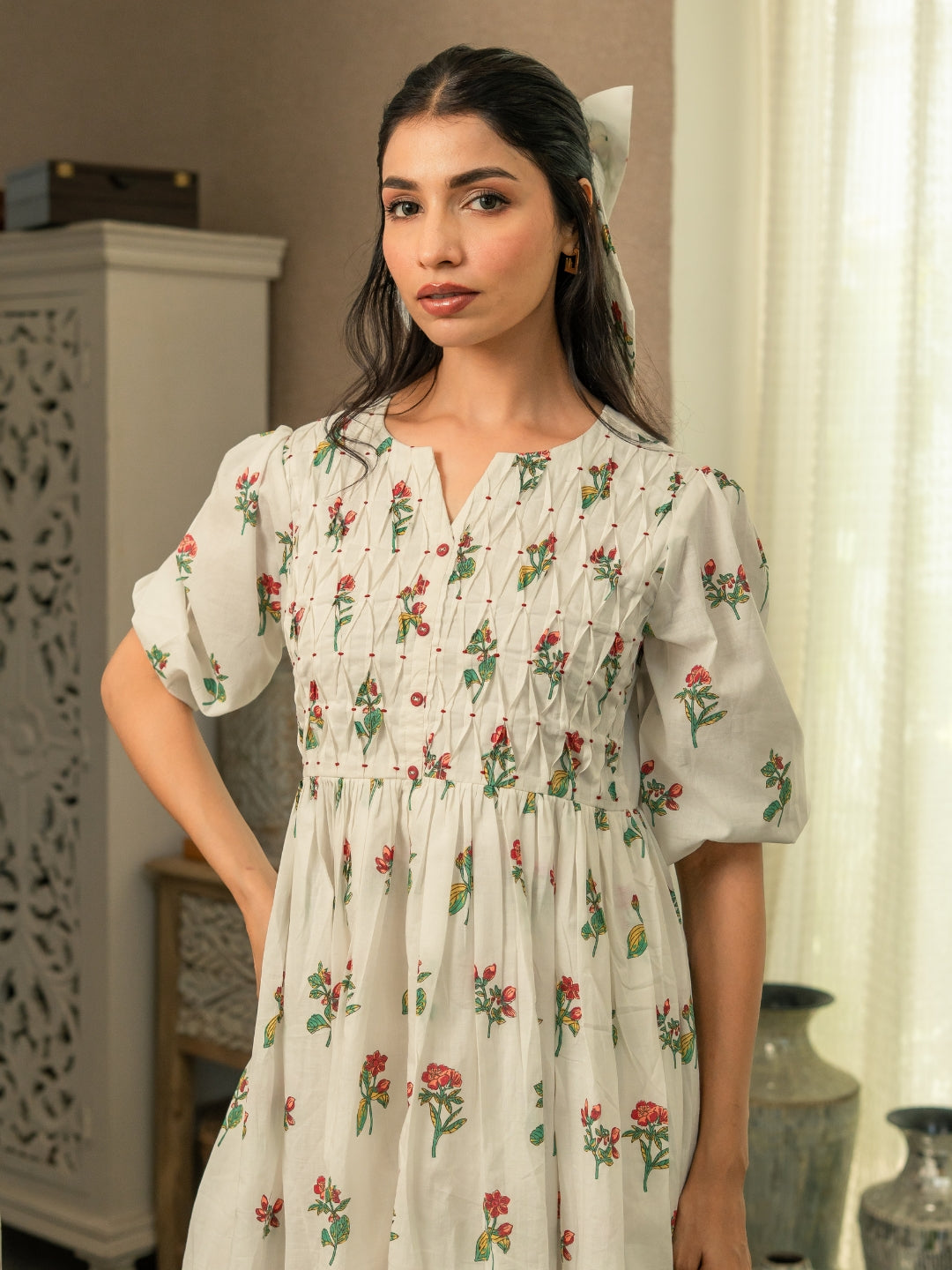 Garden Grace Cotton Dress