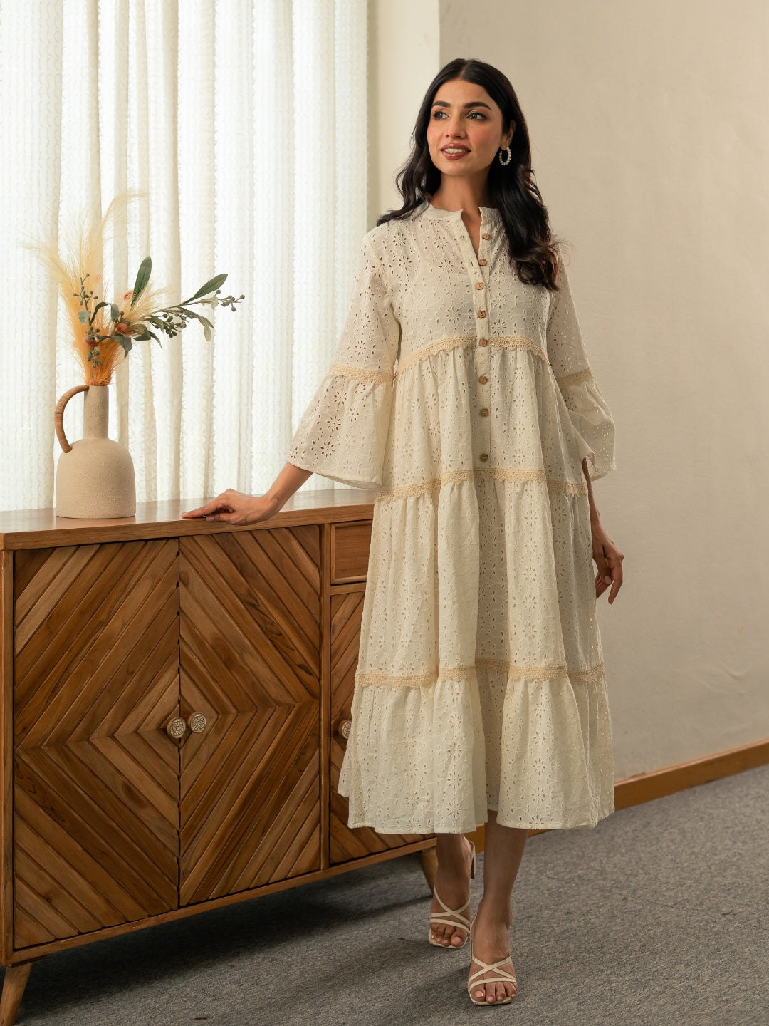 Schiffli Heart Dress