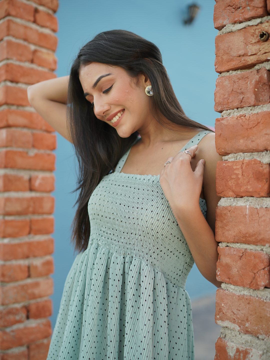 Polka Dots Short Dress