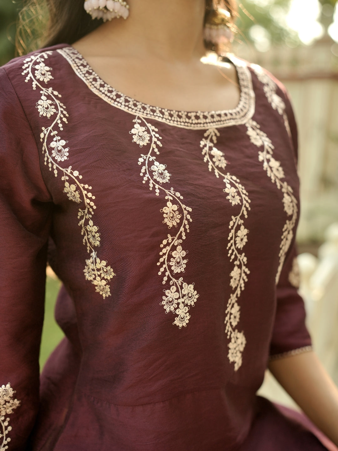 Crimson Luxe Kurta Set