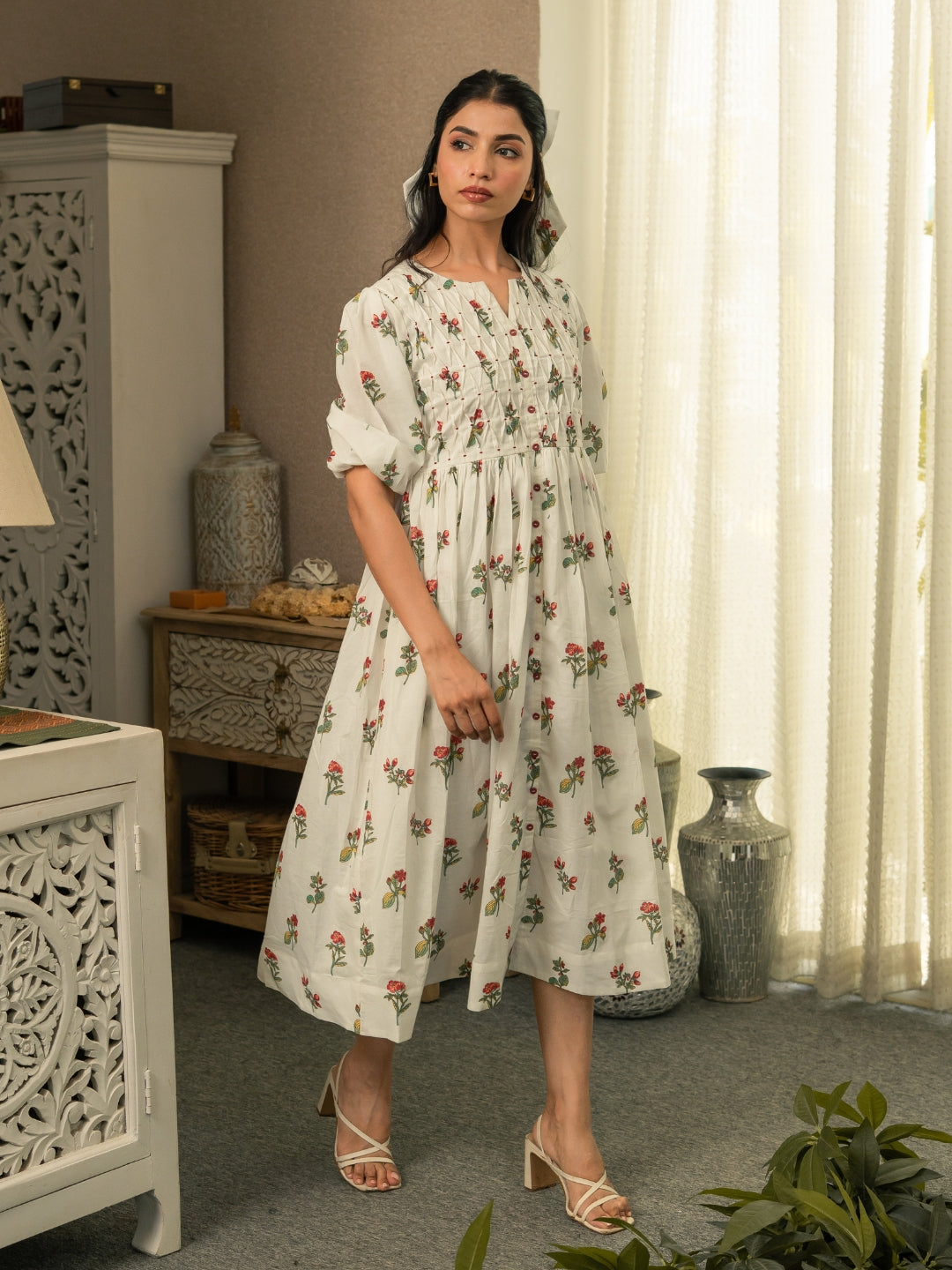 Garden Grace Cotton Dress